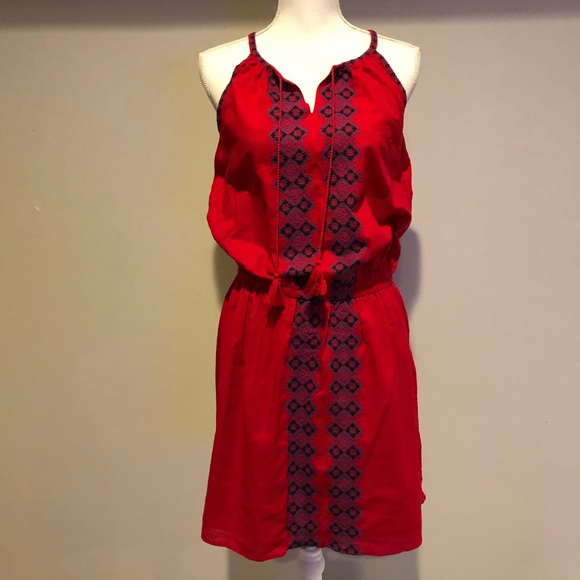 BEACHlunchLOUNGE red dress with tassels cute boho - Picture 2 of 6